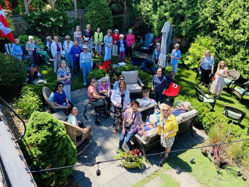 Ladies are gathering for their annual lunch.